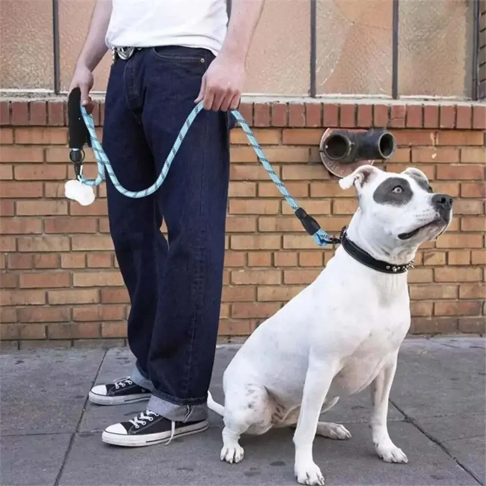 Reflective Dog Leash with Comfortable Padded Handle - Double Heavy Duty Traction